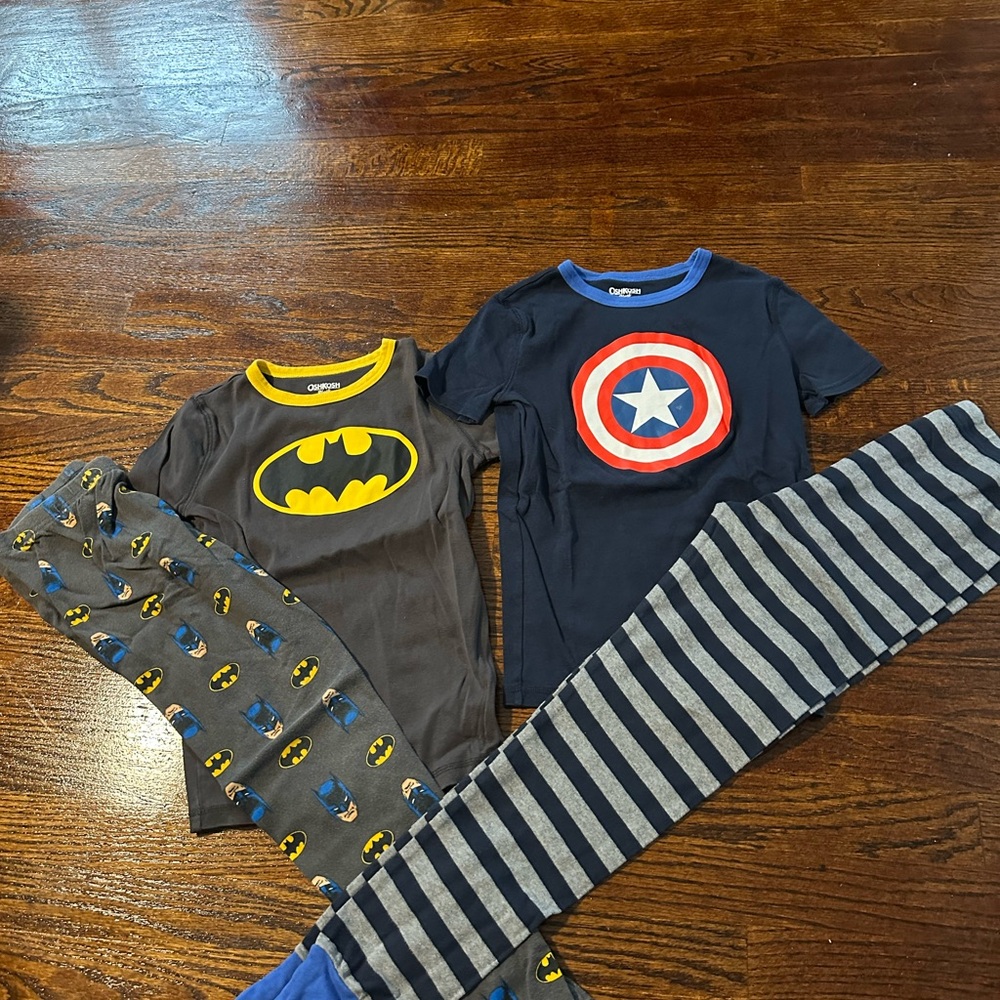 OshKosh B’gosh Superhero Pajama Set Bundle